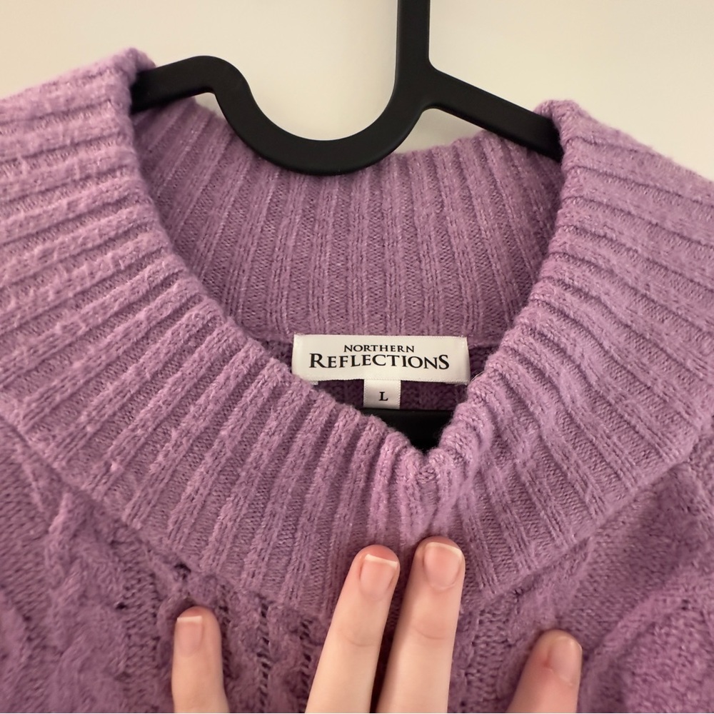 Northern Reflections Cable Sweater - Picture 3 of 4